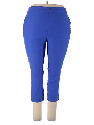 Pre-owned Rafaella Active Pants In Blue
