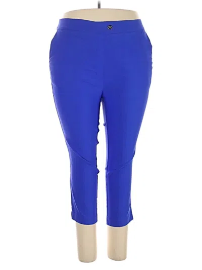 Pre-owned Rafaella Active Pants In Blue