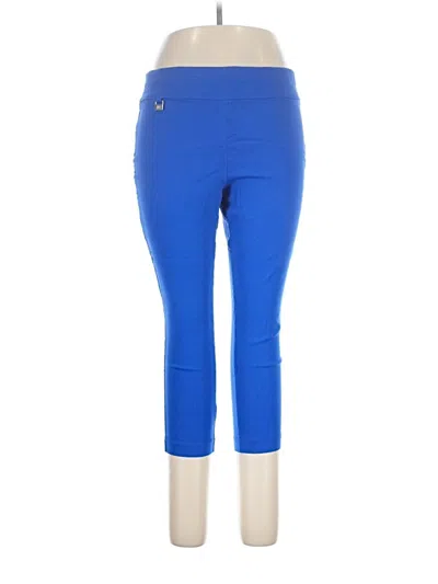 Pre-owned Rafaella Active Pants In Blue