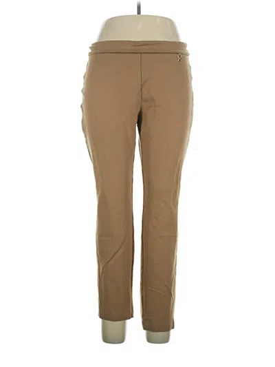Pre-owned Rafaella Active Pants In Brown