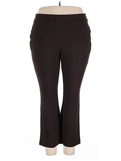 Pre-owned Rafaella Active Pants In Brown