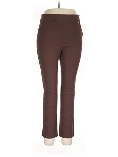 Pre-owned Rafaella Active Pants In Brown
