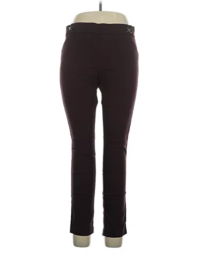 Pre-owned Rafaella Active Pants In Burgundy