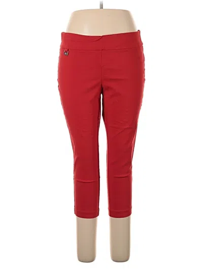 Pre-owned Rafaella Active Pants In Red
