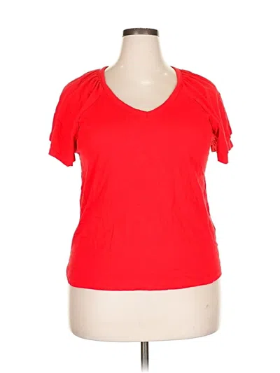 Pre-owned Rafaella Active T-shirt In Red