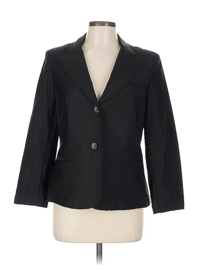 Pre-owned Rafaella Blazer Jacket In Black