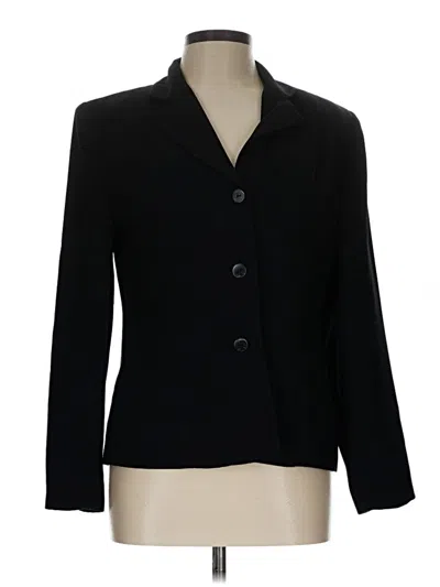 Pre-owned Rafaella Blazer Jacket In Black