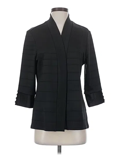 Pre-owned Rafaella Blazer Jacket In Black