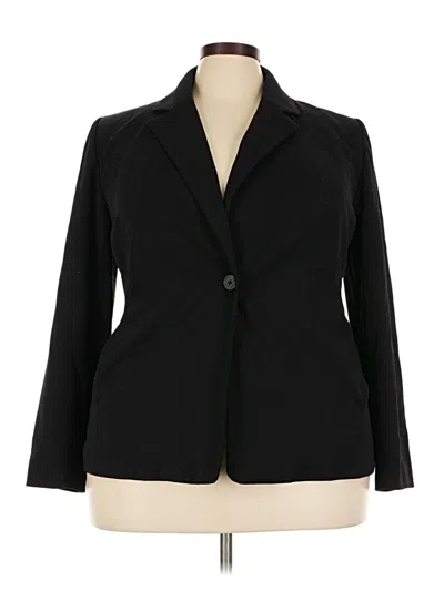 Pre-owned Rafaella Blazer Jacket In Black