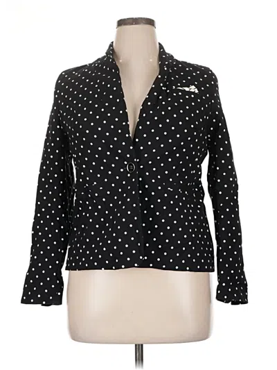Pre-owned Rafaella Blazer Jacket In Black