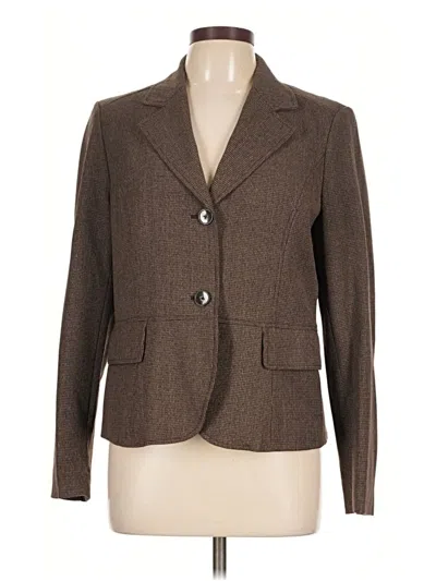 Pre-owned Rafaella Blazer Jacket In Brown