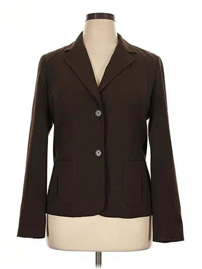 Pre-owned Rafaella Blazer Jacket In Brown