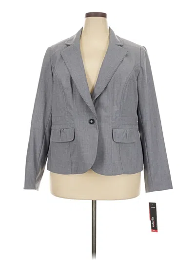 Pre-owned Rafaella Blazer Jacket In Gray