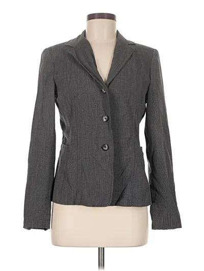 Pre-owned Rafaella Blazer Jacket In Gray