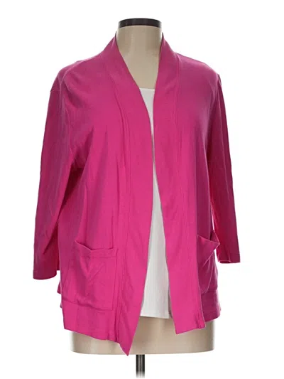 Pre-owned Rafaella Blazer Jacket In Pink