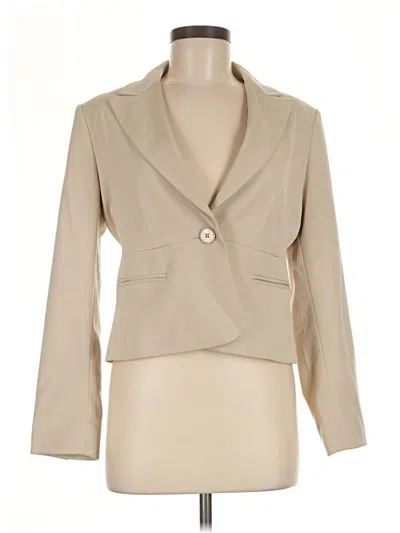 Pre-owned Rafaella Blazer Jacket In Tan