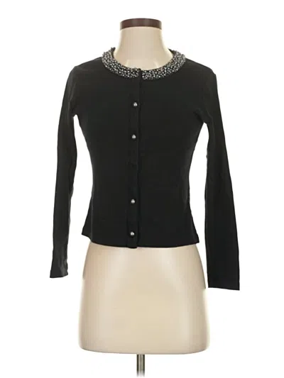 Pre-owned Rafaella Cardigan Sweater In Black