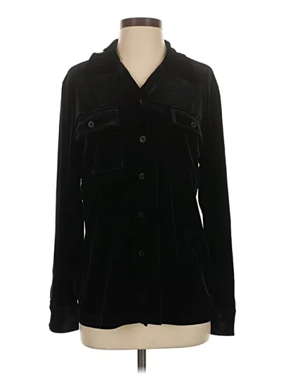 Pre-owned Rafaella Cardigan Sweater In Black