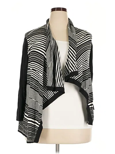 Pre-owned Rafaella Cardigan Sweater In Black