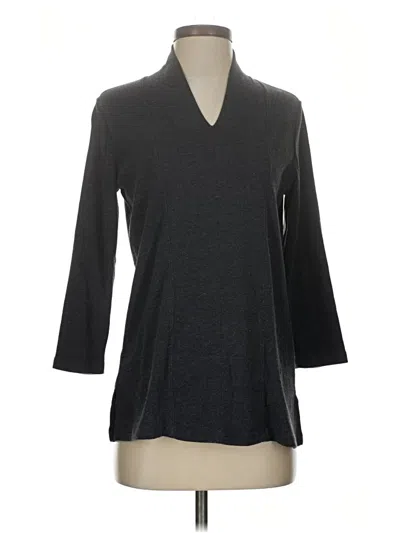 Pre-owned Rafaella Cardigan Sweater In Gray