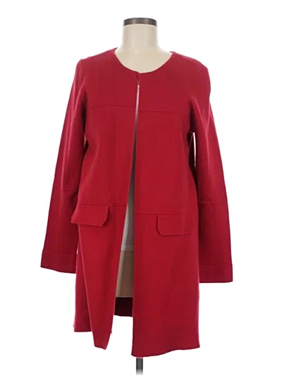 Pre-owned Rafaella Cardigan Sweater In Red