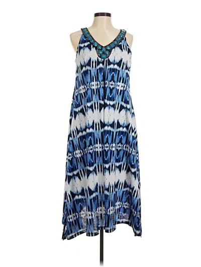 Pre-owned Rafaella Casual Dress In Blue