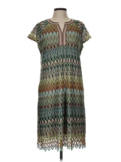 Pre-owned Rafaella Casual Dress In Green