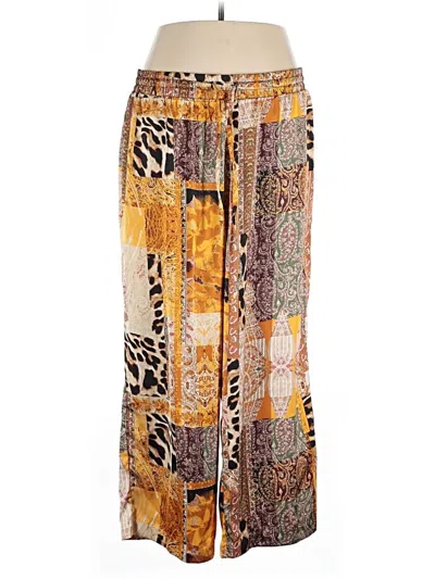 Pre-owned Rafaella Casual Pants In Gold
