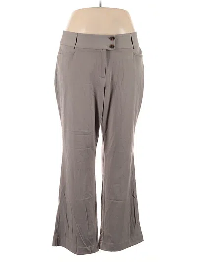 Pre-owned Rafaella Casual Pants In Gray
