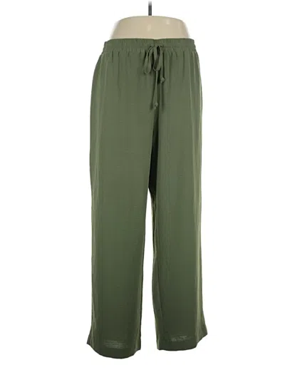 Pre-owned Rafaella Casual Pants In Green