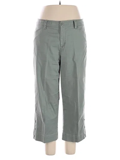 Pre-owned Rafaella Casual Pants In Green