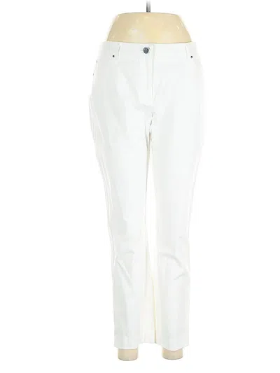 Pre-owned Rafaella Casual Pants In White