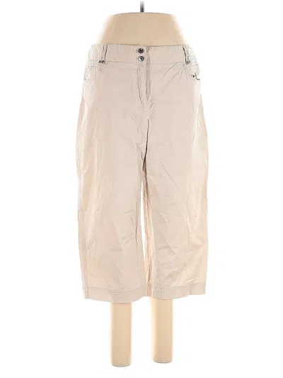 Pre-owned Rafaella Casual Pants In White