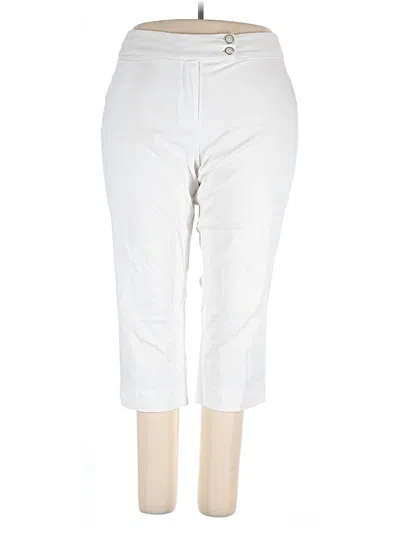 Pre-owned Rafaella Casual Pants In White
