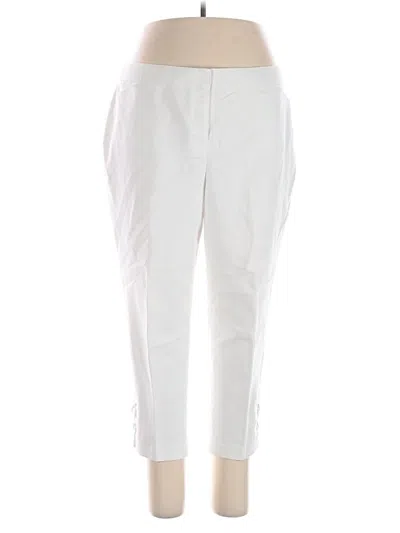 Pre-owned Rafaella Casual Pants In White