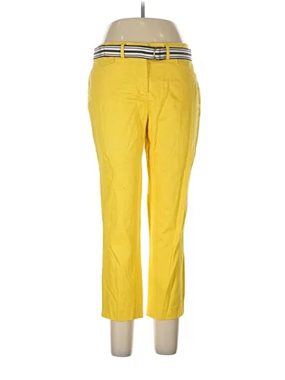 Pre-owned Rafaella Casual Pants In Yellow