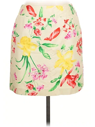 Pre-owned Rafaella Casual Skirt In Ivory