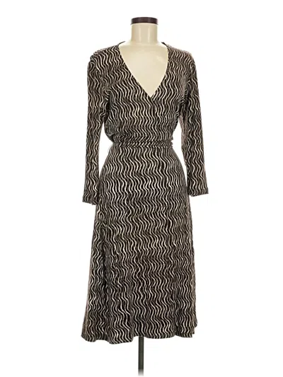 Pre-owned Rafaella Cocktail Dress In Brown