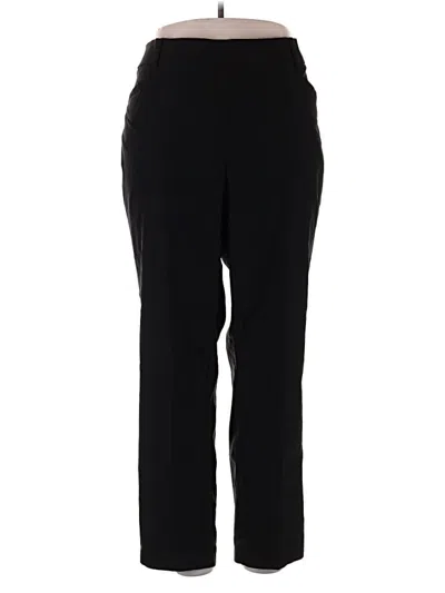 Pre-owned Rafaella Dress Pants In Black