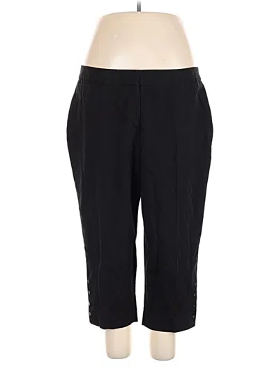 Pre-owned Rafaella Dress Pants In Black