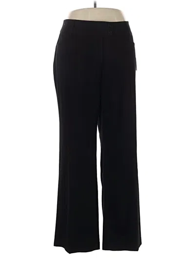 Pre-owned Rafaella Dress Pants In Black