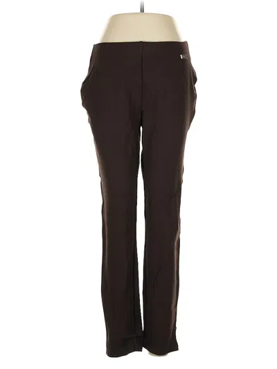 Pre-owned Rafaella Dress Pants In Brown