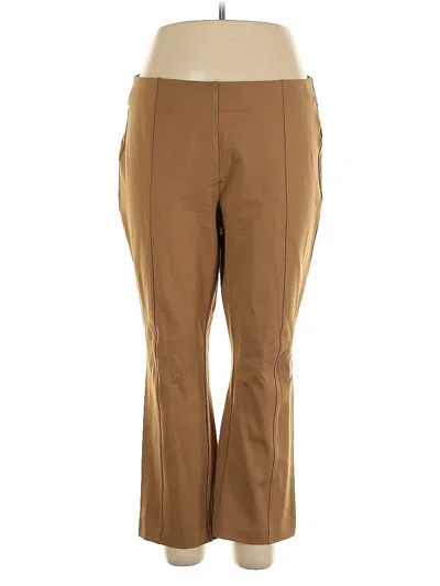 Pre-owned Rafaella Dress Pants In Brown