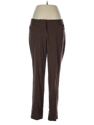 Pre-owned Rafaella Dress Pants In Brown