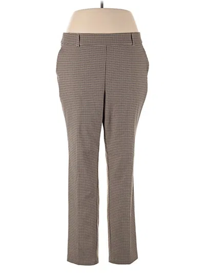 Pre-owned Rafaella Dress Pants In Brown