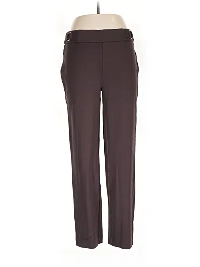 Pre-owned Rafaella Dress Pants In Brown