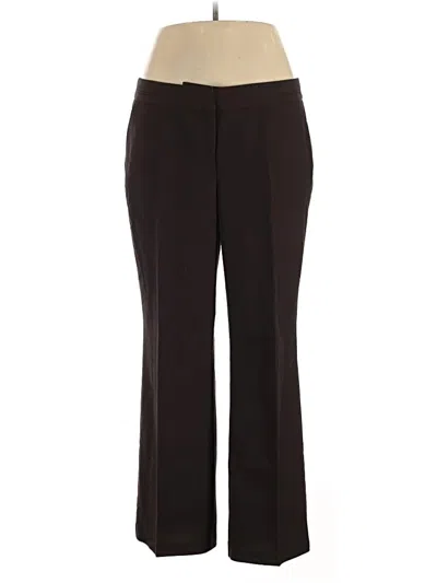 Pre-owned Rafaella Dress Pants In Brown
