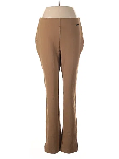 Pre-owned Rafaella Dress Pants In Brown