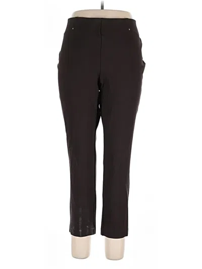 Pre-owned Rafaella Dress Pants In Brown