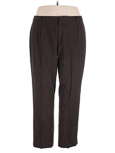 Pre-owned Rafaella Dress Pants In Brown